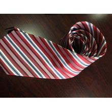Подгонянные шелковые галстуки с красной полосой в Ханчжоу